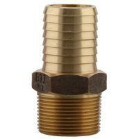 Boshart PENL-BMA12 Series Pipe Adapter, 1-1/4 in, MPT x Insert, Bronze, 10.63 in L