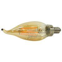 Sylvania 79582 Ultra Vintage LED Lamp, Decorative, B10 Lamp, 40 W Equivalent, E12 Lamp Base, Dimmable, Clear