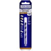 Vulcan 231241OR Jobber Drill Bit, 7/32 in Dia, 3-3/4 in OAL, 3-Flat Shank