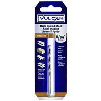 Vulcan 230781OR Jobber Drill Bit, 9/64 in Dia, 2-7/8 in OAL, Straight Shank