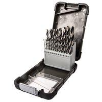 Vulcan 240660OR Drill Bit Set, 21-Piece, High-Speed Steel, Black Oxide/Polished