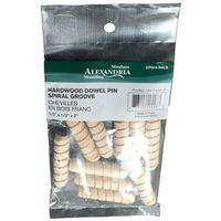 DOWEL PIN SPIRAL GRV 1/2 X 2IN