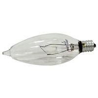 Sylvania 13647 Incandescent Lamp, 25 W, B10 Lamp, Candelabra Lamp Base, 207 Lumens, 2850 K Color Temp