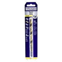 Vulcan 220711OR Jobber Drill Bit, 7/16 in Dia, 5-5/8 in OAL, 3-Flat, Reduced Shank
