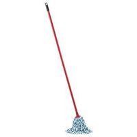 Vileda SuperMop 153029 String Mop, 6.3 in Headband, 57-1/2 in L, Cotton/Microfiber Mop Head, Blue Mop Head