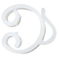 Adams 3210-99-1640 Deck Clip, Polypropylene, White
