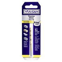 Vulcan 218651OR Jobber Drill Bit, 9/64 in Dia, 3-Flat Shank