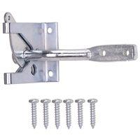 ProSource 33140ZCB-PS Gate Latch, 3/8 in Bolt Head, 3-15/16 in L Bolt, Steel, Zinc