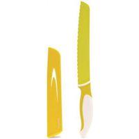 Starfrit 093898006NEW1 Bread Knife, 8 in L Blade, High-Carbon Stainless Steel Blade, White/Yellow Handle