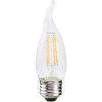 Sylvania 40756 Natural LED Bulb, Decorative, 350 Lumens, 4 W, B10 Bent Tip Lamp, 40 W Equivalent, E26 Lamp Base, Clear