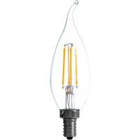 Sylvania 40757 Natural LED Bulb, Decorative, 500 Lumens, 5.5 W, B10 Bent Tip Lamp, 60 W Equivalent, E12 Lamp Base, Clear