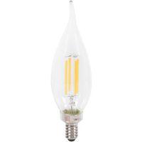 Sylvania 40759 Natural LED Bulb, 120 V, 500 Lumens, 5.5 W, B10 Bent Tip Lamp, 60 W Equivalent, E12 Lamp Base, Clear
