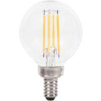 Sylvania 40784 Natural LED Bulb, Decorative, G16.5 Lamp, 40 W Equivalent, E12 Lamp Base, Dimmable, Clear