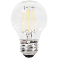 Sylvania 40847 Natural LED Bulb, Globe, G16.5 Lamp, 40 W Equivalent, E26 Lamp Base, Dimmable, Clear, Soft White Light