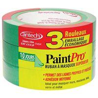 Cantech 309-33 Masking Tape, 50 m L, 24 mm W, Green