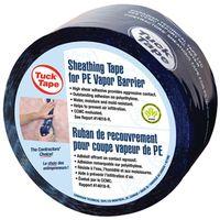 Cantech 219-08 Contractors Sheathing Tape, 55 m L, 60 mm W, Polypropylene Backing, Blue