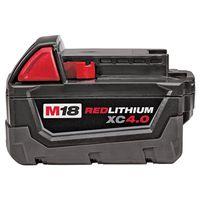 Milwaukee 48-11-1840 Rechargeable Battery Pack, 18 V Battery, 4 Ah
