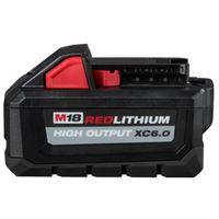 Milwaukee M18 REDLITHIUM 48-11-1865 Rechargeable Battery Pack, 18 V Battery, 6 Ah, 1 hr Charging