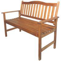 Seasonal Trends IP104-175 Park Bench, 1245 mm W, 610 mm D, 910 mm H, 450 lb Seating, Mahogany Seat, Mahogany Frame