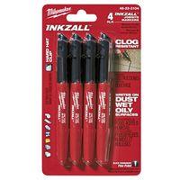 Milwaukee INKZALL Series 48-22-3104 Jobsite Marker, Black