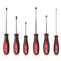 Milwaukee 48-22-2706 Screwdriver Kit, 6-Piece, Specifications: Phillips and Slotted Tip, 5/16 in Tip Size
