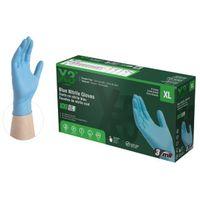 Ammex X348100 Non-Sterile Disposable Gloves, XL, Nitrile, Powder-Free, Blue