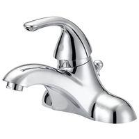 Boston Harbor F4510022CP-1 Lavatory Faucet, 1.2 gpm, 1-Handle, 3-Faucet Hole, Metal/Plastic, Chrome Plated