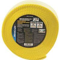 ProSource FH64064 Recovery Strap, 27,000 lb, 3 in W, 30 ft L, Polyester, Yellow