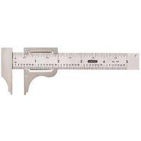 General 729 Slide Caliper, 0 to 4 in, SAE Graduation, Stainless Steel