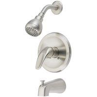 Boston Harbor TQ-F1014209NP Tub/Shower, Fixed Mount Showerhead, 1.75 gpm Showerhead, 1 Spray Settings, 1-Handle
