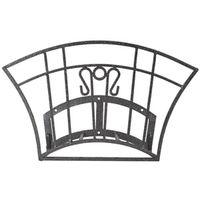 Landscapers Select HH003 Hose Hanger, 250 ft Capacity, Steel, Hammertone Black, Powder-Coated, Wall Mounting