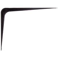 ProSource 21140BK-PS Shelf Bracket, 110 lb/Pair, 10 in L, 8 in H, Steel, Black