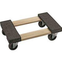 ProSource FD-1812 Furniture Dolly, 800 lbs, 18 in W Platform, 12 in D Platform, Hardwood Platform