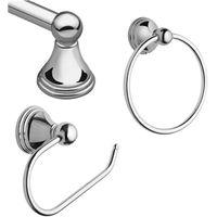 SET BATH UNIV 3PC CHRM W/HDWR