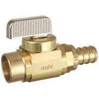 Dahl mini-ball 521-13-PX3 Straight In-Line Stop and Isolation Valve, 1/2 in Connection, Female Solder x PEX Crimpex