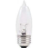 BULB CHNDLR 40W CLR BS 4/PK