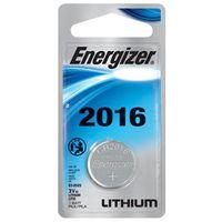Energizer ECR2016BP Coin Cell Battery, 3 V Battery, 100 mAh, CR2016 Battery, Lithium, Manganese Dioxide