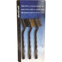ProSource C 30300 Mini Scratch Brush Set, Brass, Stainless Steel, Polyester Bristle