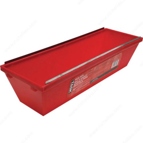Task T33519 Mud Pan with Metal Edges, 12 in L, Polypropylene