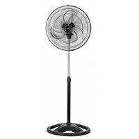 PowerZone CZHVP18EXP High-Velocity Pedestal Fan, 120 V, 0.83 A, 90 deg Sweep, 18 in Dia Blade, 3-Blade, Metal Blade
