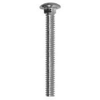 Reliable CBHDG516112CT Carriage Bolt, 5/16-18 Thread, 1-1/2 in OAL, A Grade, Galvanized Steel, Coarse, Full Thread
