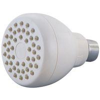 Boston Harbor B11041WH Shower Head, 1.75 gpm, 1/2-14 NPT Connection, Threaded, 1-Spray Function, Plastic, White