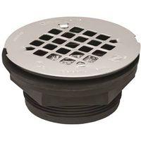 Oatey 42084 Shower Drain, ABS, Black, Specifications: Snap-In Cover Design, Round Shape, For: 2 in SCH 40 DWV Pipes