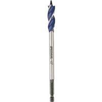 Irwin Speedbor 3041001 Auger Boring Bit, 1/2 in Dia, 6 in OAL, Tapered Flute, 3-Flute, 1/4 in Dia Shank, Hex Shank