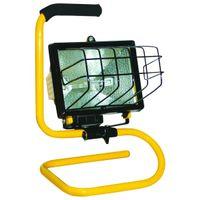 PowerZone ORHL500W03 Work Light, 1-Lamp, Halogen Lamp, 8000 Lumens, Yellow
