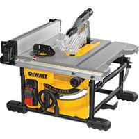 DEWALT DWE7485 Compact Jobsite Table Saw, 120 VAC, 15 A, 8-1/4 in Dia Blade, 5/8 in Arbor, 24-1/2 in Rip Capacity Right