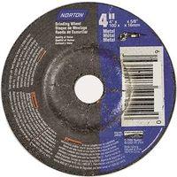 Norton 66252842014 Grinding Wheel, 4 in Dia, 1/8 in Thick, 5/8 in Arbor, 24 Grit, Extra Coarse, Aluminum Oxide Abrasive