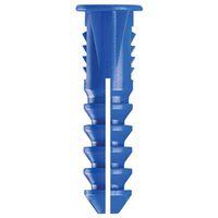 Cobra Anchors 193Y Screw Anchor, 1-1/4 in L, Plastic, 175 lb