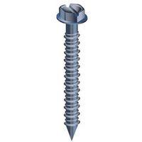Cobra Anchors 676J Screw, 3/16 in Thread, 4 in L, Hex, Socket Drive, Steel, Fluorocarbon-Coated, 25 PK