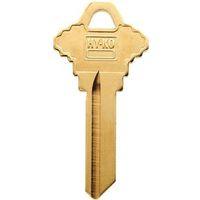 Hy-Ko 21200SC4BR Key Blank, Brass, For: Schlage Cabinet, House Locks and Padlocks, SC4 Key Number
